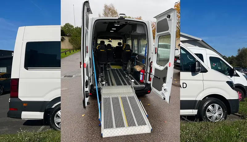 Taxiservice Halmstad Trappklättrare handikappvänlig transport Rullstol